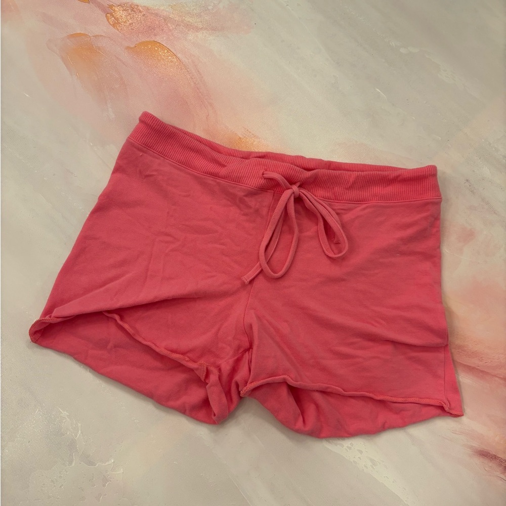 SKIMS Pink Drawstring Shorts